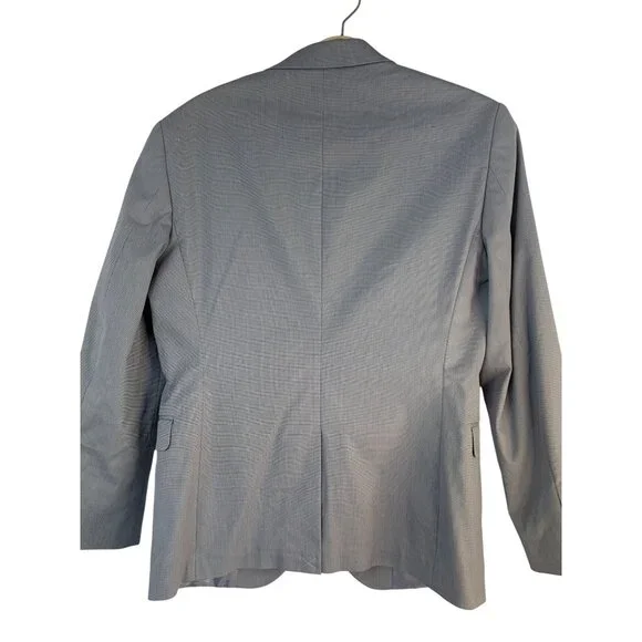 Express Slim Stretch Blazer Jacket Light Gray Slim Fit Size 36S New $228